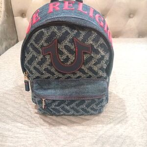 NEW True Religion Denim Backpack